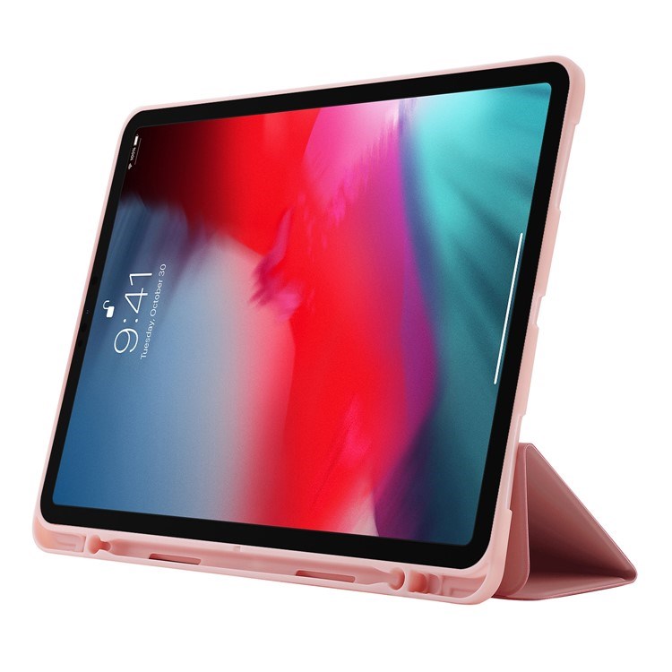 EIDERWOOD iPad Pro 11" (2022 / 2021 / 2020 / 2018) Tri-Fold Kunstlæder Cover - Lyserød
