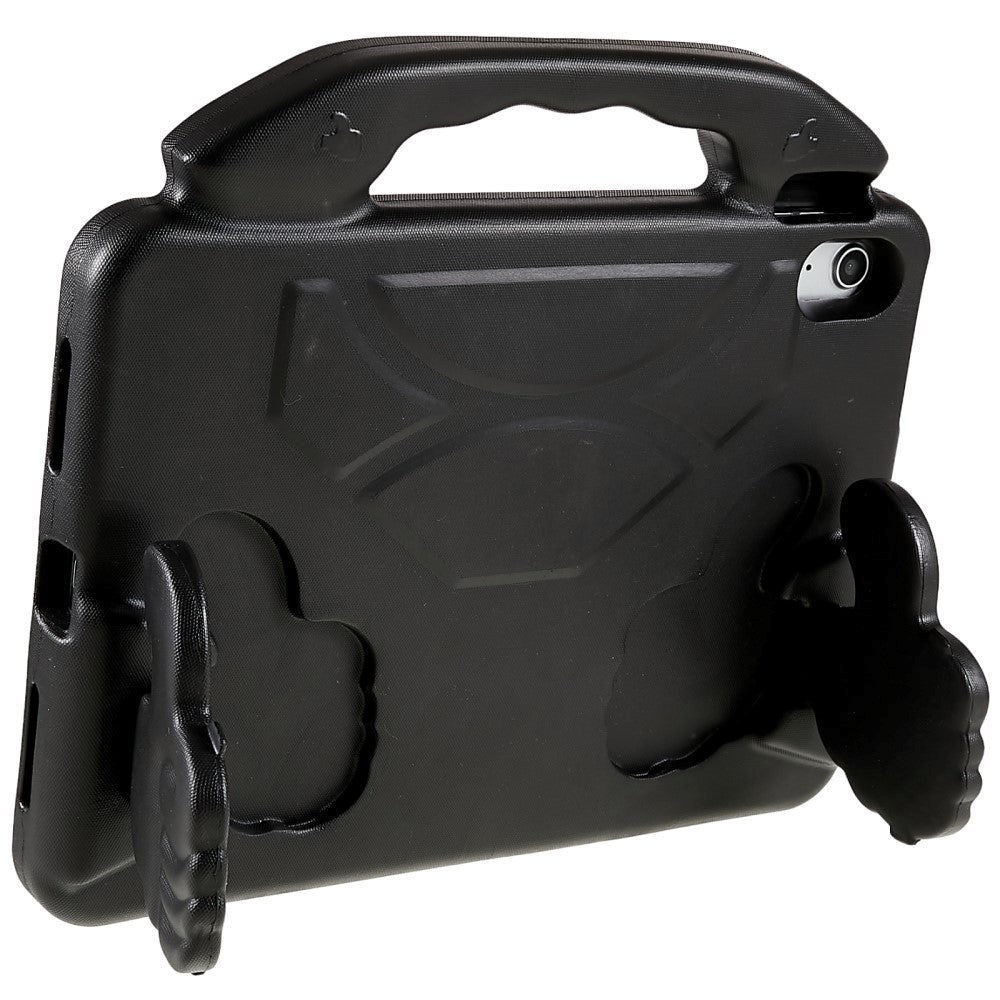 iPad 11" (2025) / iPad 10.9" (2024/2022) Børne cover - Thumb Kickstand Cover - Sort