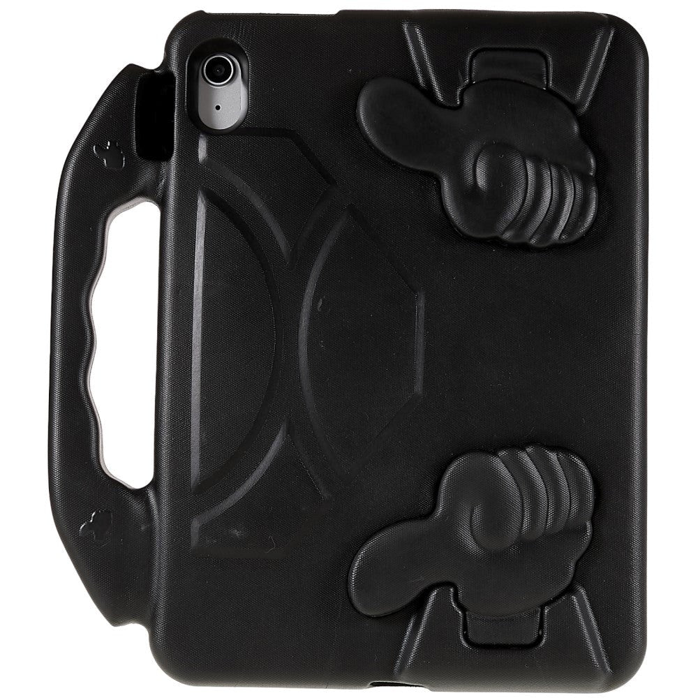 iPad 11" (2025) / iPad 10.9" (2024/2022) Børne cover - Thumb Kickstand Cover - Sort