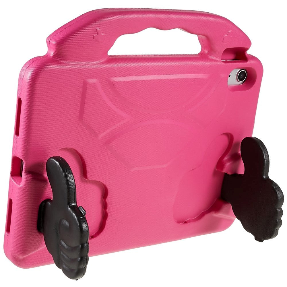 iPad 11" (2025) / iPad 10.9" (2024/2022) Børne cover - Thumb Kickstand Cover - Pink