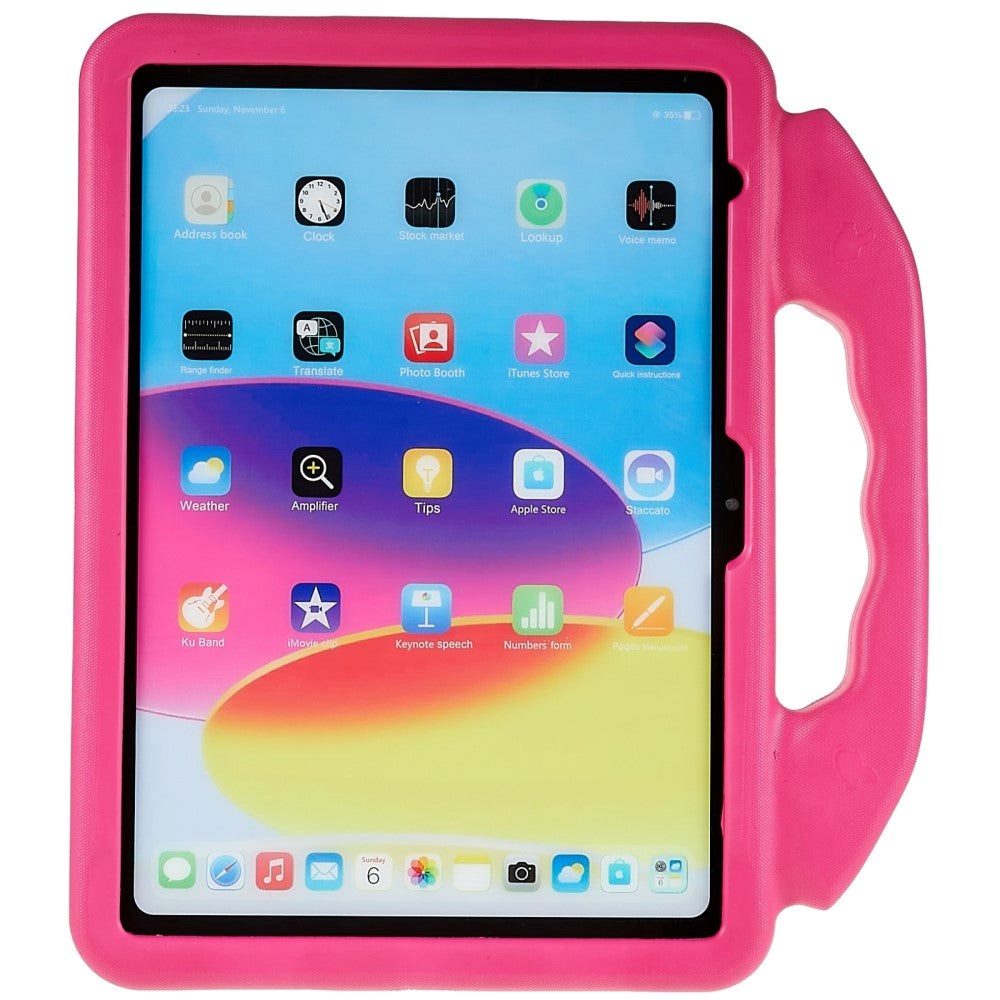 iPad 11" (2025) / iPad 10.9" (2024/2022) Børne cover - Thumb Kickstand Cover - Pink