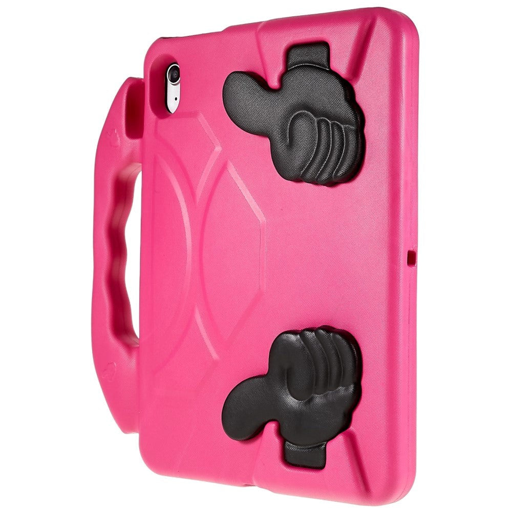 iPad 11" (2025) / iPad 10.9" (2024/2022) Børne cover - Thumb Kickstand Cover - Pink