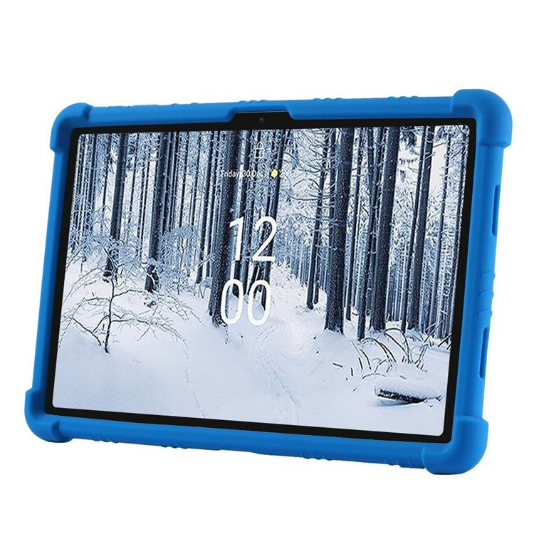 EIDERWOOD Nokia T21 Støddæmpende Silikone Cover m. Kickstand - Blå