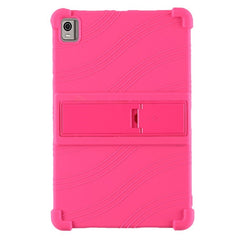 EIDERWOOD Nokia T21 Støddæmpende Silikone Cover m. Kickstand - Lyserød