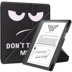 Amazon Kindle Scribe 11th Generation (2022) Origami Læder Cover m. Pen Holder - "Don't Touch Me"