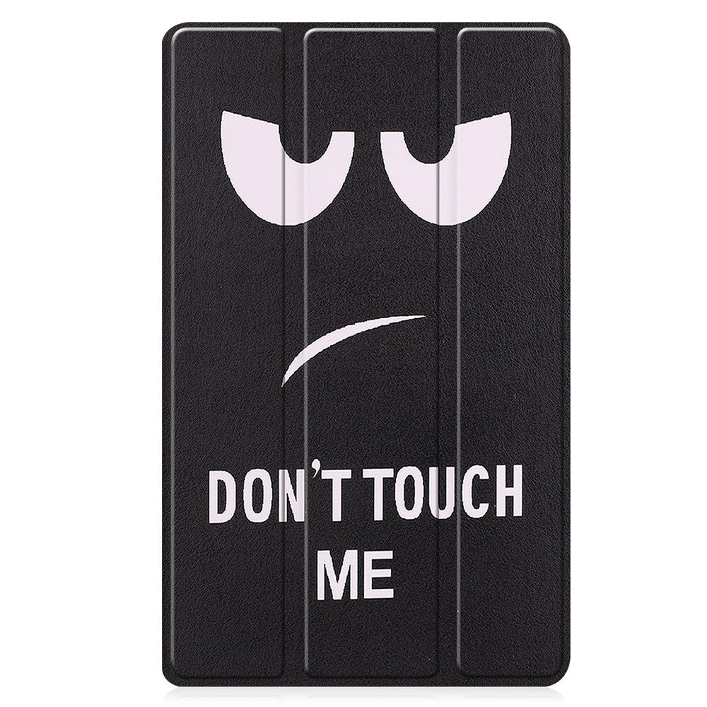 EIDERWOOD Lenovo Tab M8 (4. Gen.) Tri-Fold Kunstlæder Flip Cover m. Mønster - Don't Touch Me