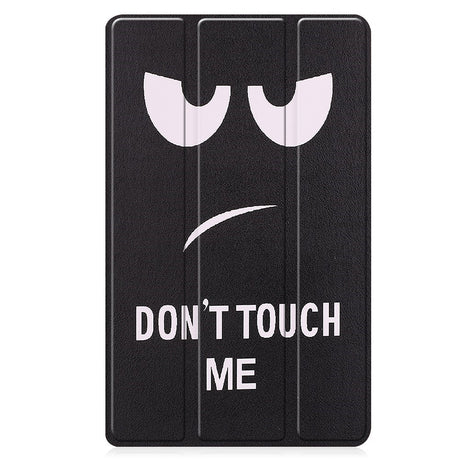 EIDERWOOD Lenovo Tab M8 (4. Gen.) Tri-Fold Kunstlæder Flip Cover m. Mønster - Don't Touch Me