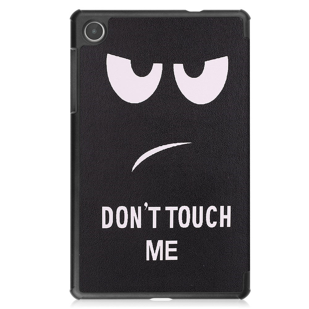 EIDERWOOD Lenovo Tab M8 (4. Gen.) Tri-Fold Kunstlæder Flip Cover m. Mønster - Don't Touch Me