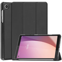 EIDERWOOD Lenovo Tab M8 (4. Gen.) Tri-Fold Kunstlæder Flip Cover - Sort