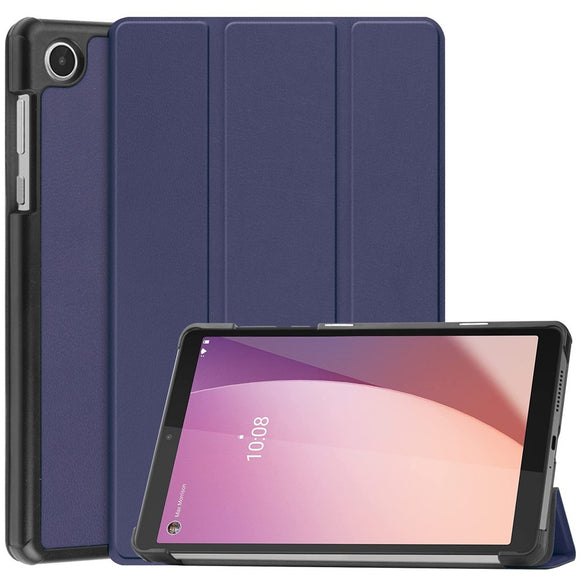 EIDERWOOD Lenovo Tab M8 (4. Gen.) Tri-Fold Kunstlæder Flip Cover - Blå