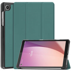 EIDERWOOD Lenovo Tab M8 (4. Gen.) Tri-Fold Kunstlæder Flip Cover - Grøn