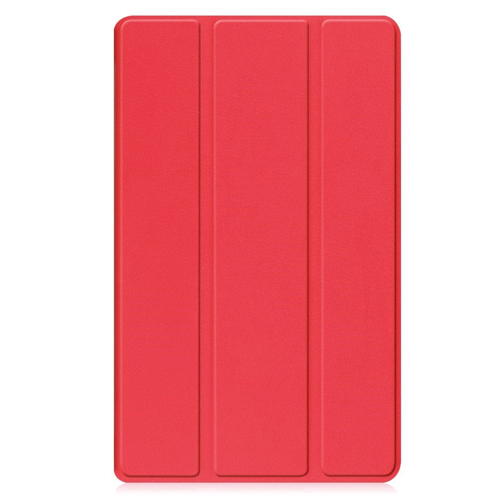 EIDERWOOD Lenovo Tab M8 (4. Gen.) Tri-Fold Kunstlæder Flip Cover - Rød
