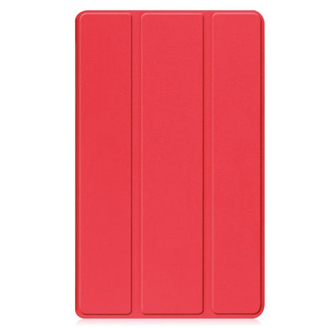 EIDERWOOD Lenovo Tab M8 (4. Gen.) Tri-Fold Kunstlæder Flip Cover - Rød