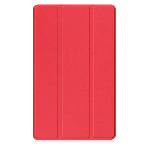 EIDERWOOD Lenovo Tab M8 (4. Gen.) Tri-Fold Kunstlæder Flip Cover - Rød