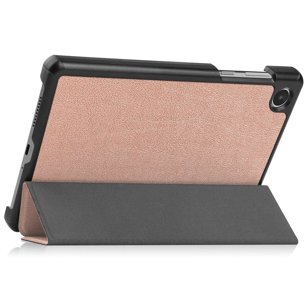 EIDERWOOD Lenovo Tab M8 (4. Gen.) Tri-Fold Kunstlæder Flip Cover - Rose Gold