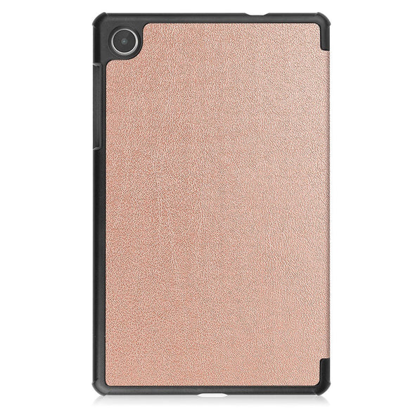 EIDERWOOD Lenovo Tab M8 (4. Gen.) Tri-Fold Kunstlæder Flip Cover - Rose Gold
