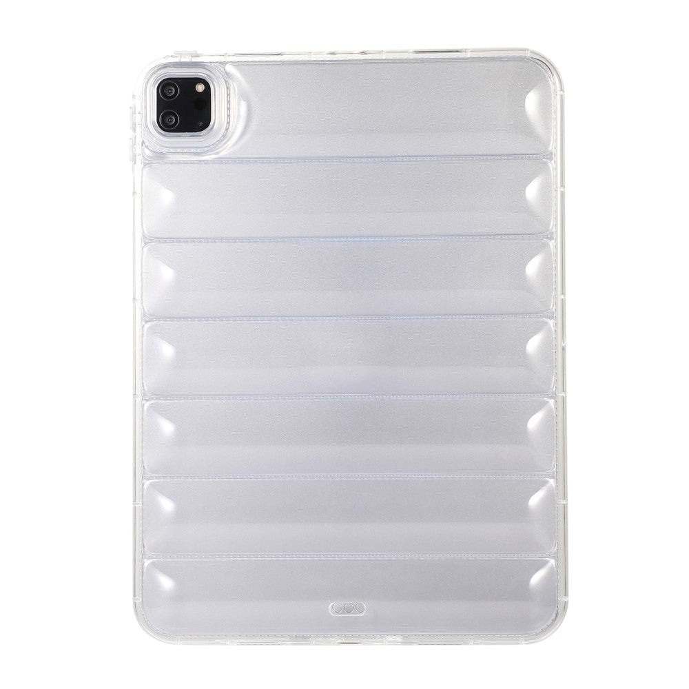 iPad Pro 11" ( 2022 / 2021 / 2020 / 2018) Fleksibelt Plastik Cover - Riller - Gennemsigtig