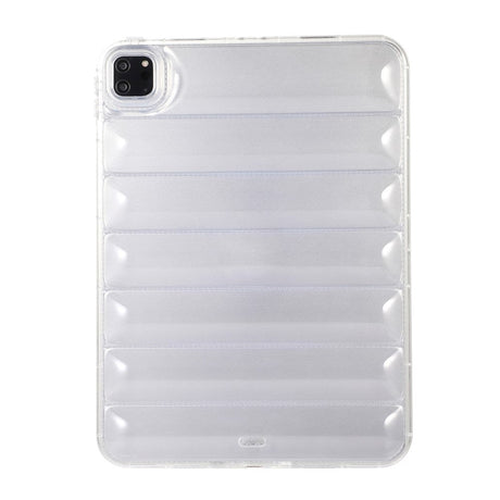 iPad Pro 11" ( 2022 / 2021 / 2020 / 2018) Fleksibelt Plastik Cover - Riller - Gennemsigtig