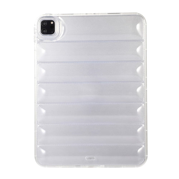 iPad Pro 11" ( 2022 / 2021 / 2020 / 2018) Fleksibelt Plastik Cover - Riller - Gennemsigtig