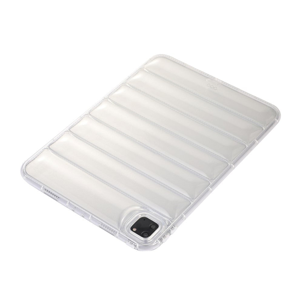 iPad Pro 11" ( 2022 / 2021 / 2020 / 2018) Fleksibelt Plastik Cover - Riller - Gennemsigtig