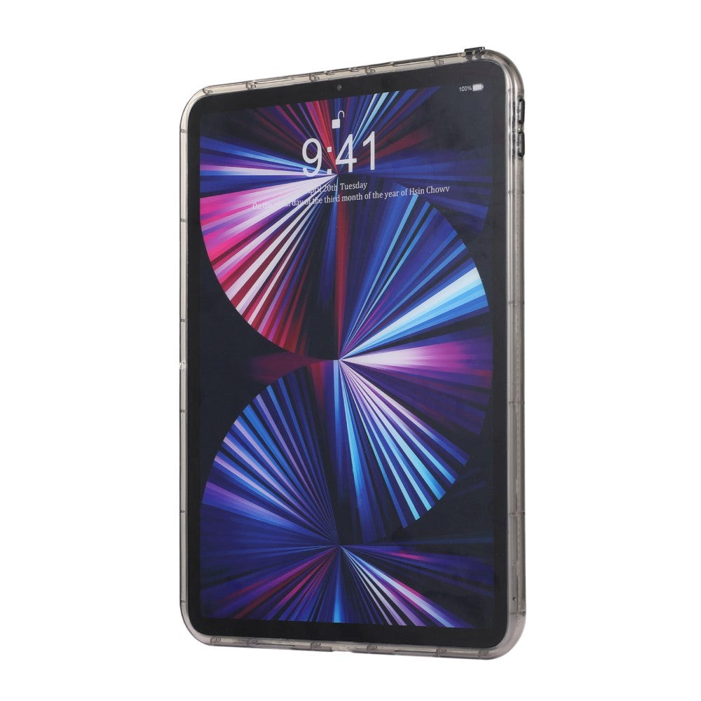iPad Pro 11" ( 2022 / 2021 / 2020 / 2018) Fleksibelt Plastik Cover - Riller - Gennemsigtig / Grå