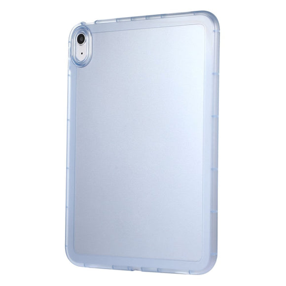 iPad 11" (2025) / iPad 10.9" (2024/2022) Fleksibelt Plastik Cover - Gennemsigtig / Blå