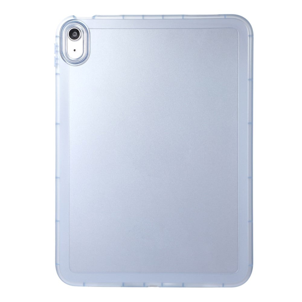 iPad 11" (2025) / iPad 10.9" (2024/2022) Fleksibelt Plastik Cover - Gennemsigtig / Blå