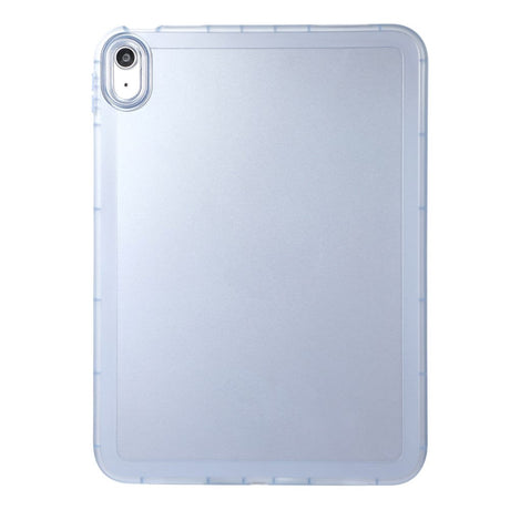 iPad 11" (2025) / iPad 10.9" (2024/2022) Fleksibelt Plastik Cover - Gennemsigtig / Blå