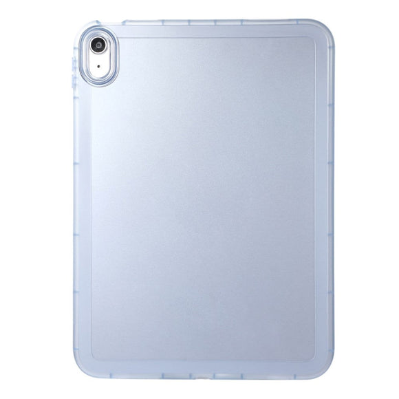 iPad 11" (2025) / iPad 10.9" (2024/2022) Fleksibelt Plastik Cover - Gennemsigtig / Blå