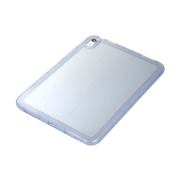 iPad 11" (2025) / iPad 10.9" (2024/2022) Fleksibelt Plastik Cover - Gennemsigtig / Blå