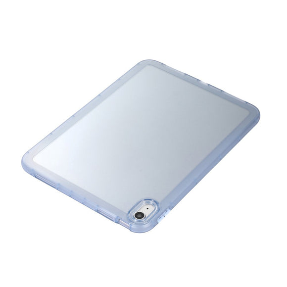 iPad 11" (2025) / iPad 10.9" (2024/2022) Fleksibelt Plastik Cover - Gennemsigtig / Blå