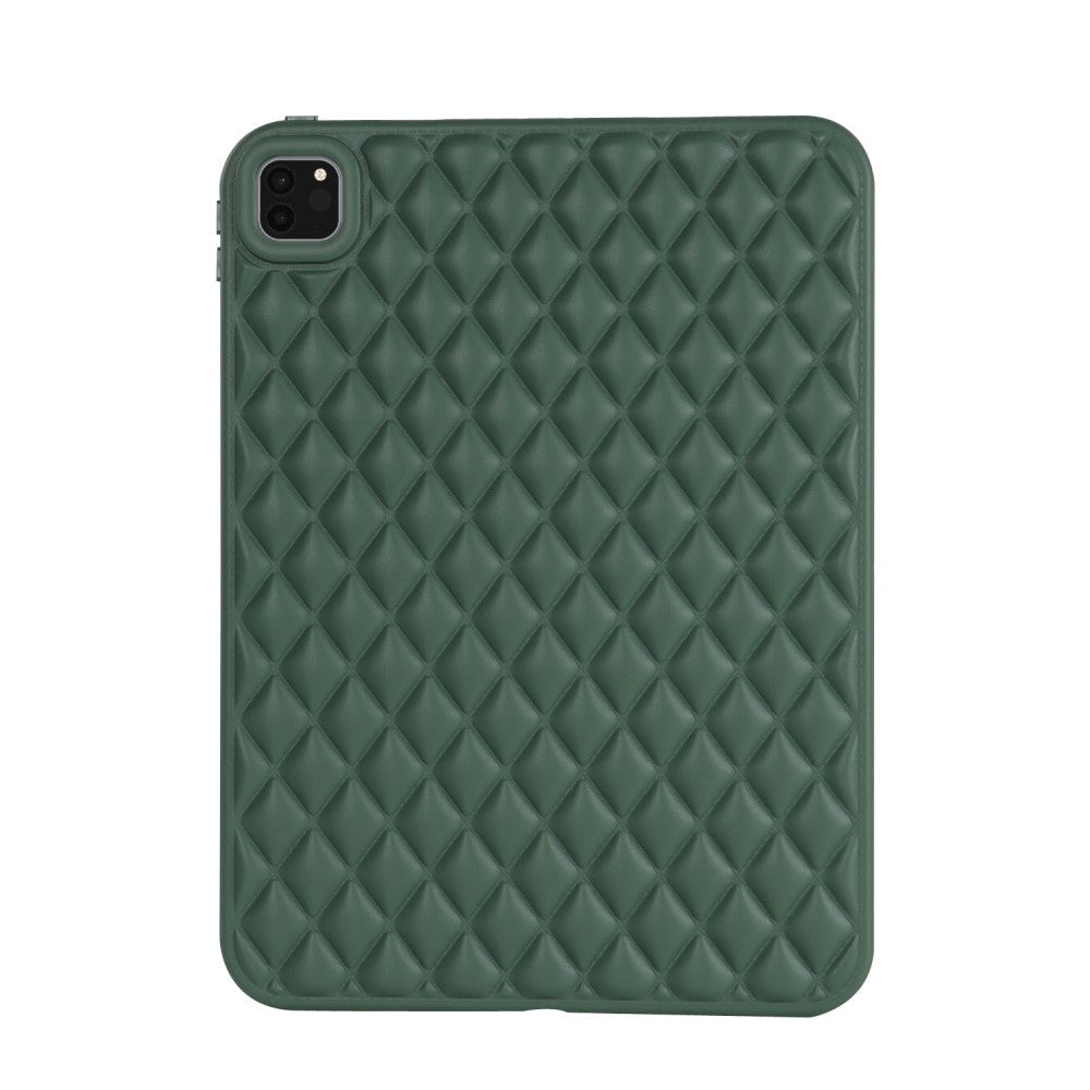 iPad Pro 11" ( 2022 / 2021 / 2020) Fleksibelt Plastik Cover - Rhombe Design - Grøn