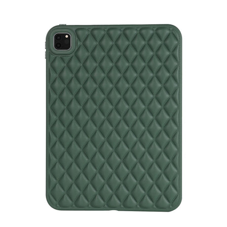 iPad Pro 11" ( 2022 / 2021 / 2020) Fleksibelt Plastik Cover - Rhombe Design - Grøn