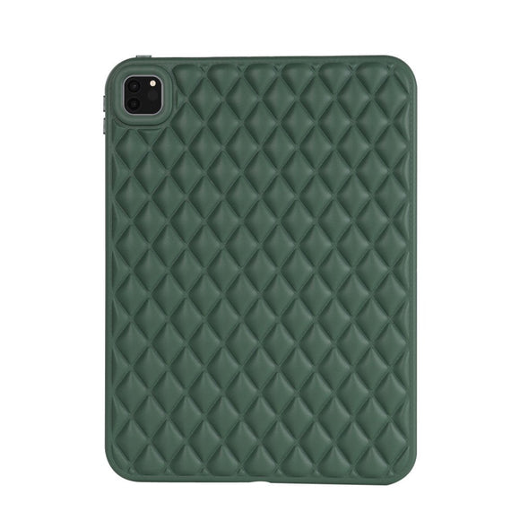 iPad Pro 11" ( 2022 / 2021 / 2020) Fleksibelt Plastik Cover - Rhombe Design - Grøn