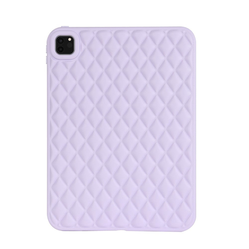 iPad Pro 11" ( 2022 / 2021 / 2020) Fleksibelt Plastik Cover - Rhombe Design - Lilla