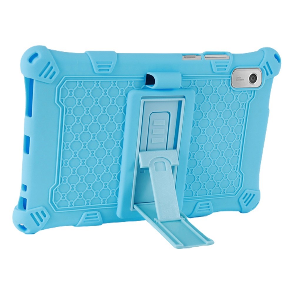 Lenovo Tab M9 Silikone Cover m. Kickstand - Lyseblå