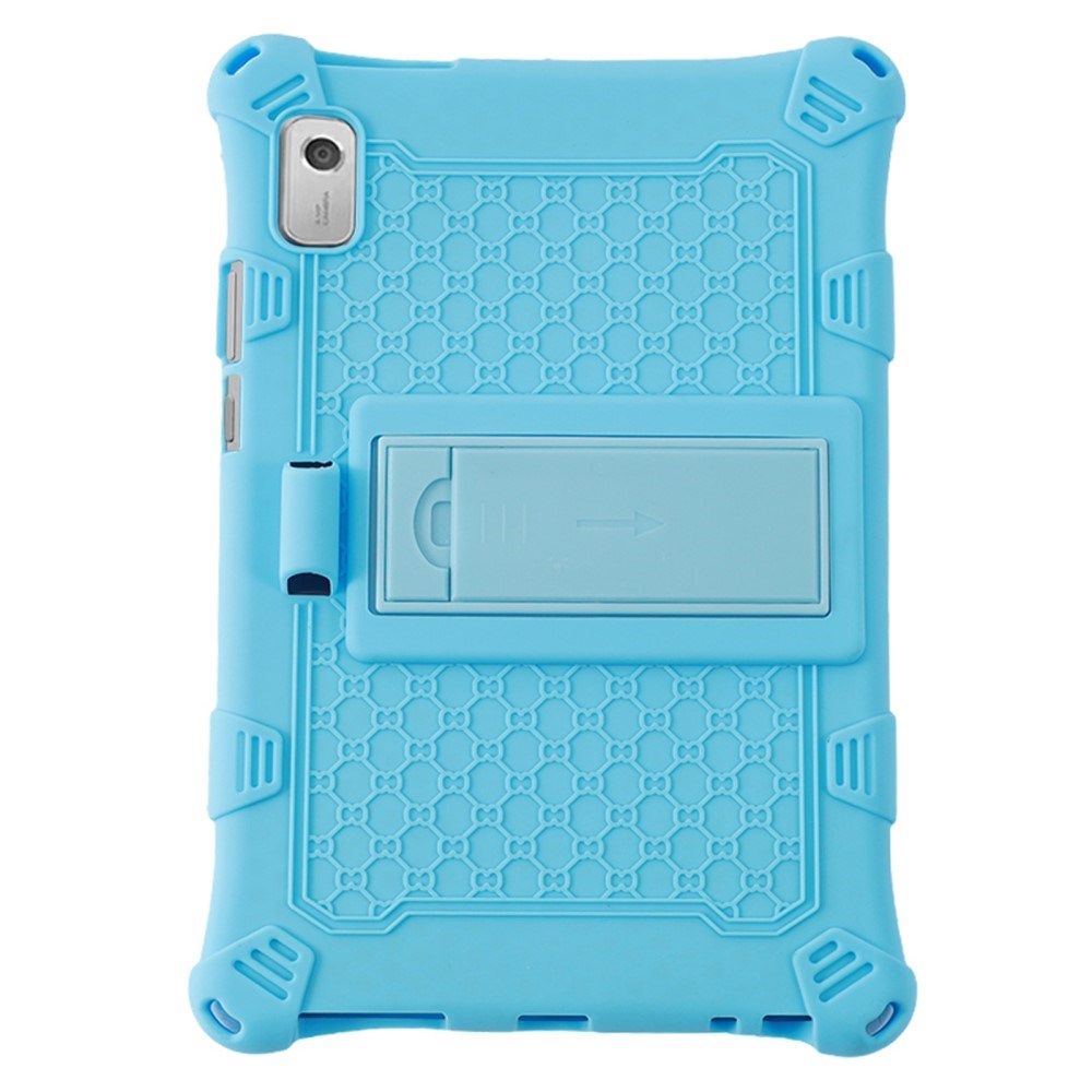 Lenovo Tab M9 Silikone Cover m. Kickstand - Lyseblå