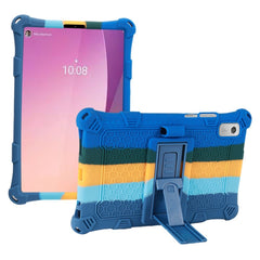 Lenovo Tab M9 Silikone Cover m. Kickstand - Blå / Grøn / Gul