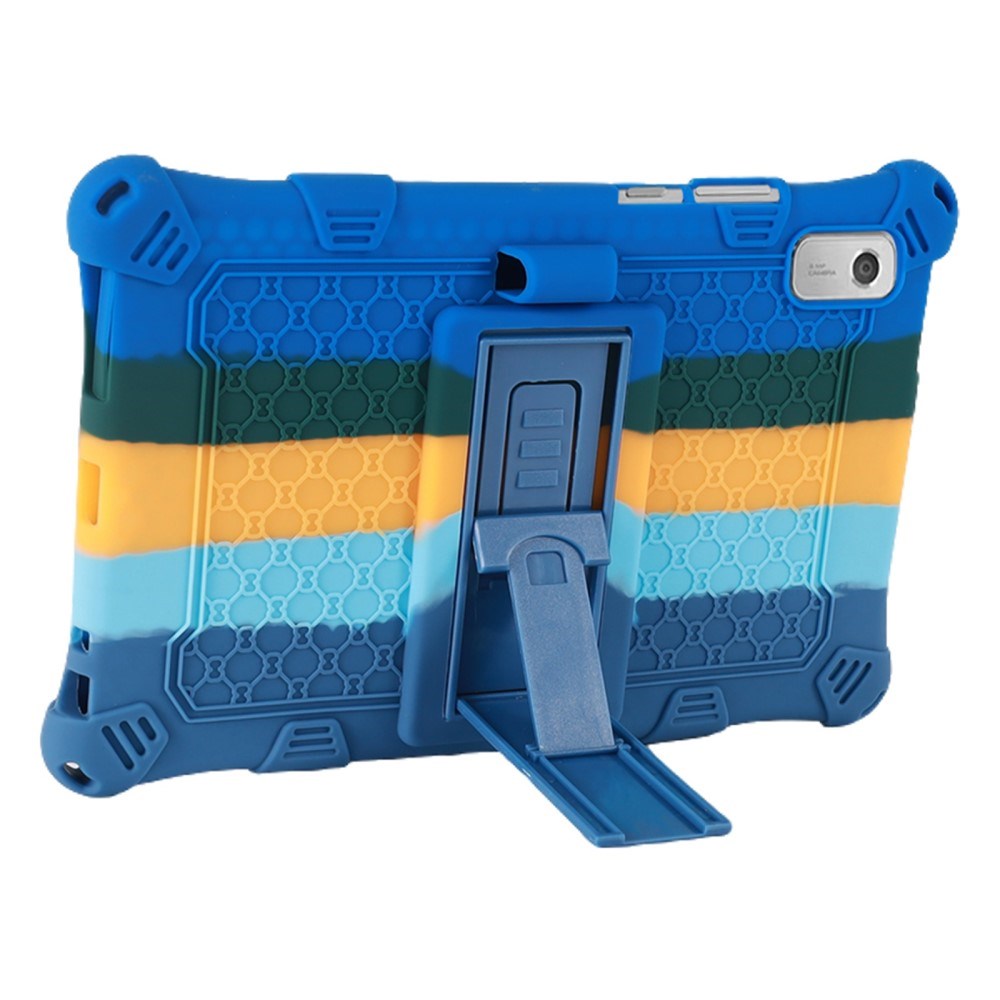Lenovo Tab M9 Silikone Cover m. Kickstand - Blå / Grøn / Gul