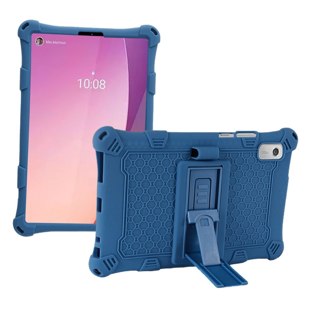 Lenovo Tab M9 Silikone Cover m. Kickstand - Blå