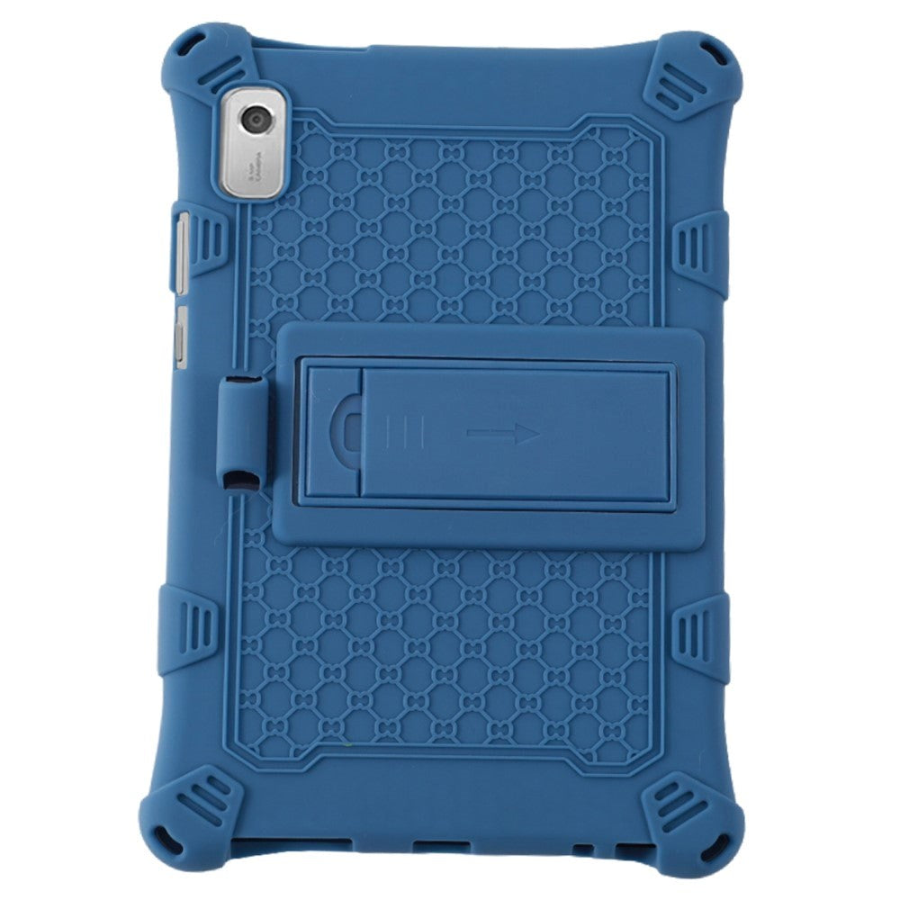 Lenovo Tab M9 Silikone Cover m. Kickstand - Blå