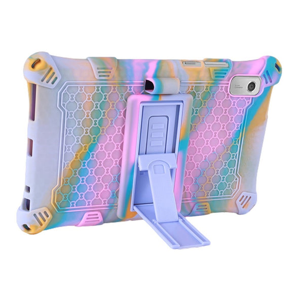 Lenovo Tab M9 Silikone Cover m. Kickstand - Lilla / Lyserød