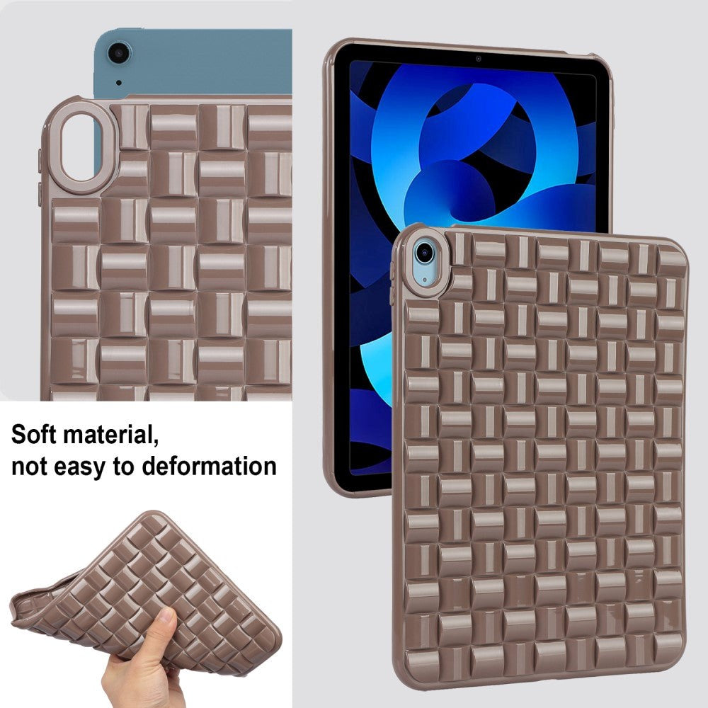 iPad Air (2022 / 2020) Fleksibelt Plastik Cover - Flet Design - Brun