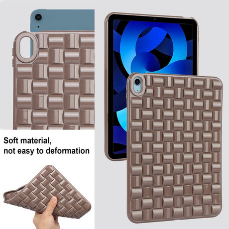 iPad Air (2022 / 2020) Fleksibelt Plastik Cover - Flet Design - Brun