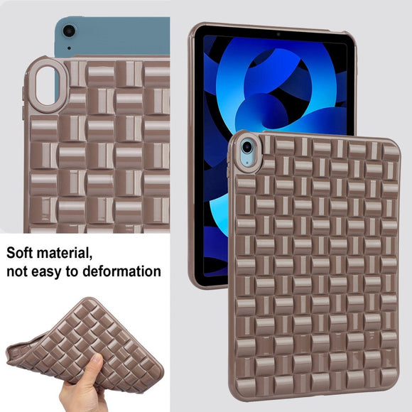 iPad Air (2022 / 2020) Fleksibelt Plastik Cover - Flet Design - Brun