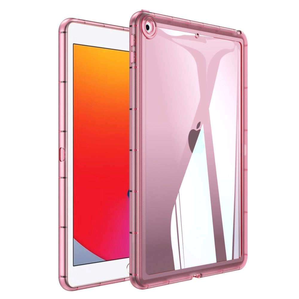 iPad (2018) / iPad (2017) Hybrid Plastik Cover - Lyserød / Gennemsigtig