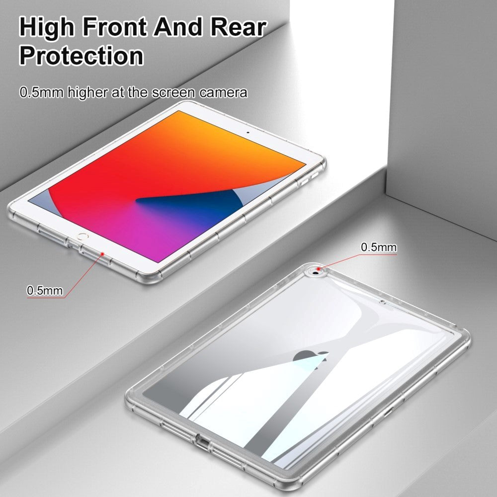 iPad (2018) / iPad (2017) Hybrid Plastik Cover - Lyserød / Gennemsigtig