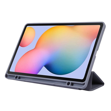 Samsung Galaxy Tab S6 Lite (2020-2024) Magnetisk Tri-Fold Læder Cover m. Pencil Holder - Lilla