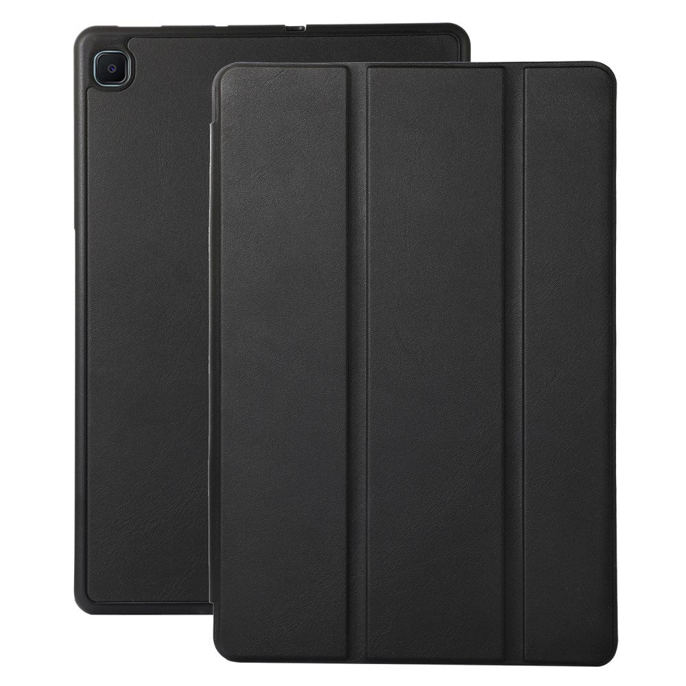 Samsung Galaxy Tab S6 Lite (2020-2024) Magnetisk Tri-Fold Læder Cover m. Pencil Holder - Sort