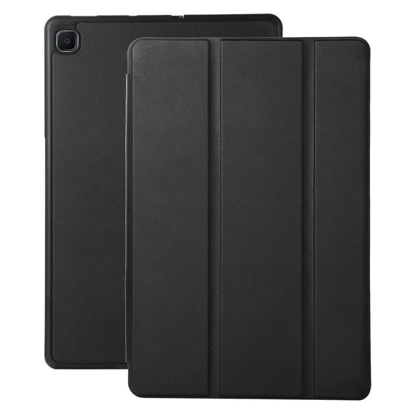 Samsung Galaxy Tab S6 Lite (2020-2024) Magnetisk Tri-Fold Læder Cover m. Pencil Holder - Sort